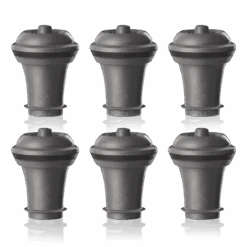 Vacu Vin Wijnstopper Vacuum Wine Stopper - Grijs - 6 Stuks