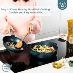 Westinghouse Hapjespan Performance - Bravery Blue - ø 32 Cm / 5.8 Liter - Standaard Anti-aanbaklaag -Keukengerei Verkoop WCCC0095L28BL 4 1