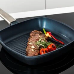 Westinghouse Grillpan Performance - Bravery Blue - 28 X 28 Cm - Standaard Anti-aanbaklaag -Keukengerei Verkoop WCFP0095G28BL 8