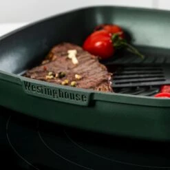 Westinghouse Grillpan Performance - Gracious Green - 28 X 28 Cm - Standaard Anti-aanbaklaag -Keukengerei Verkoop WCFP0095G28SG 9