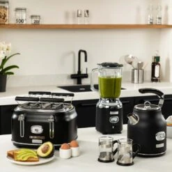 Westinghouse Blender Retro Collections - Liquorice Black - 1.5 Liter - WKBE221BK -Keukengerei Verkoop WKBE221BK Retro Table Blender 5