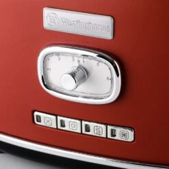 Westinghouse Broodrooster Retro Collections - 2 Sleuven - Cranberry Red - WKTTB857RD -Keukengerei Verkoop WKTTB857RD Retro 2 Slice Toaster 2