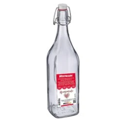 Westmark Beugelfles / Weckfles Vierkant - 1 Liter -Keukengerei Verkoop Westmark Beugelfles Vierkant 1liter 4