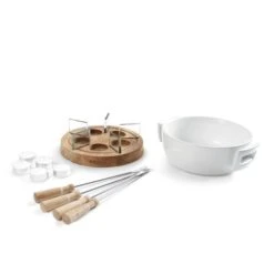 Boska Fondueset Twinkle - 4 Personen - Wit/bruin -Keukengerei Verkoop boska candle light fondue twinkle 6