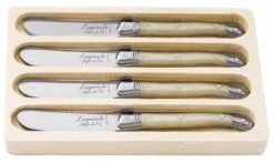 Laguiole Style De Vie Botermessen Parelmoer - 4 Stuks