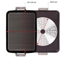 Valira Grillpan Aire Ceramic Met Handgrepen - 34 X 25 Cm - Keramische Anti-aanbaklaag -Keukengerei Verkoop ceramic grill pan aire 9