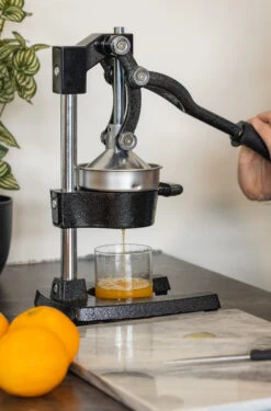 Sareva Citruspers - Gietijzer - Hevelmodel - Zwart -Keukengerei Verkoop citruspers 5