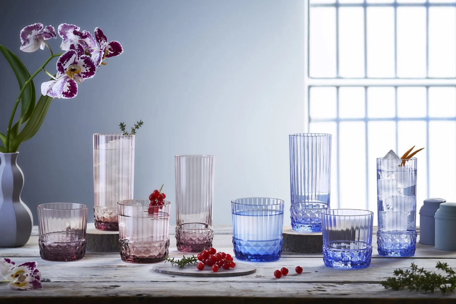 Bormioli Rocco Whiskey Glazen America's 20 - Lilac Rose - 300 Ml - 6 Stuks 2 Bormioli Rocco Whiskey Glazen America's 20 - Lilac Rose - 300 Ml - 6 Stuks - Afbeelding 2