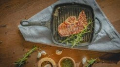 Blackwell Grillpan - Gietijzer - 23 X 23 Cm - Zonder Anti-aanbaklaag -Keukengerei Verkoop jh gietijzer grillpan 1