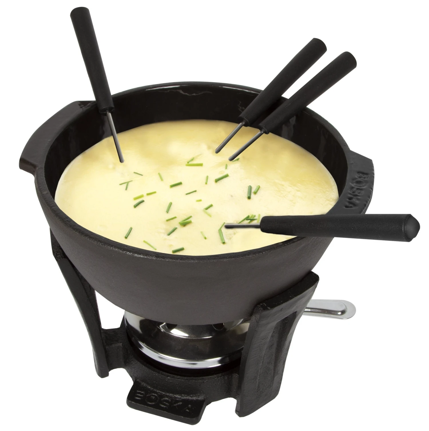 Boska Fondueset Party Pro - 4 Personen - Zwart - 900 Ml 1 Boska Fondueset Party Pro - 4 Personen - Zwart - 900 Ml
