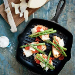 Le Creuset Grillpan Signature - Mat Zwart -26 X 26 Cm - Geëmailleerde Anti-aanbaklaag -Keukengerei Verkoop le creuset paistinpannu 1