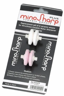 Minosharp Reserve Wieltjes Voor Minosharp Waterslijper 0440 - 2 Stuks -Keukengerei Verkoop minosharp slijpset verpakking 440