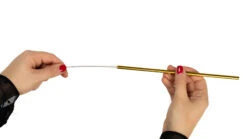 Sareva Herbruikbare Rietjes - Met Borstel - Goud - 4 Stuks -Keukengerei Verkoop product hand 3