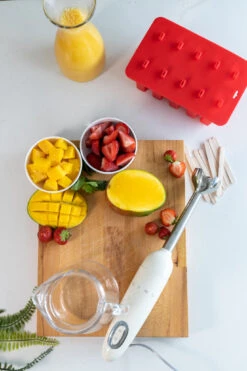 Sareva IJsjesmaker - 10 Ijsjes - Rood - Siliconen - Easy Release - Herbruikbaar -Keukengerei Verkoop sareva ijsjesvorm