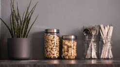 Sareva Voorraadpot - Glas / RVS Deksel - ø 8 Cm / 800 Ml -Keukengerei Verkoop sfeer 4 1 1