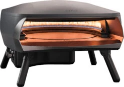 Witt Pizza Oven Etna Rotante - Op Gas Voor Buiten - Mat Grafiet - Voor ø 40 Cm Pizza's - Roterende Pizzasteen